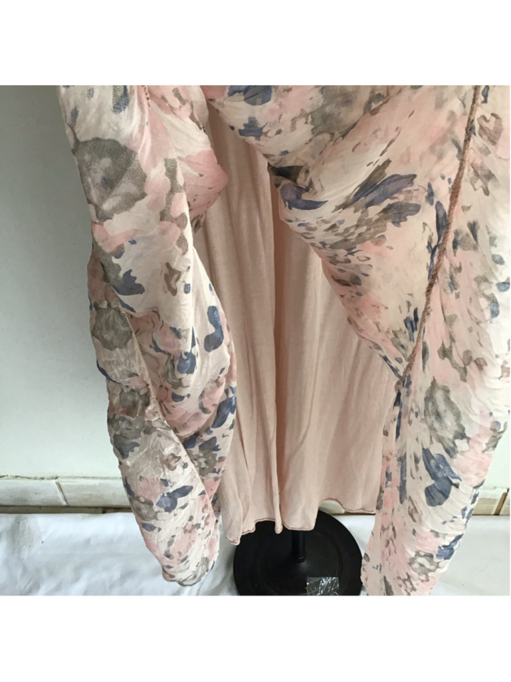 Elena Baldi Women's Fun Floral Boho Maxi Dress Size M Pink and Blue - Picture 7 of 11